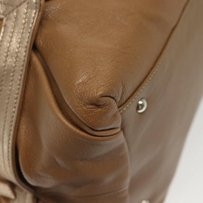 Salvatore Ferragamo Vintage Handbag Leather, BROWN, LEATHER, Handbag