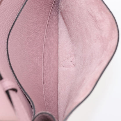 Gucci Jackie Soft Flap Shoulder Bag Leather, PINK, LEATHER, Shoulder bag