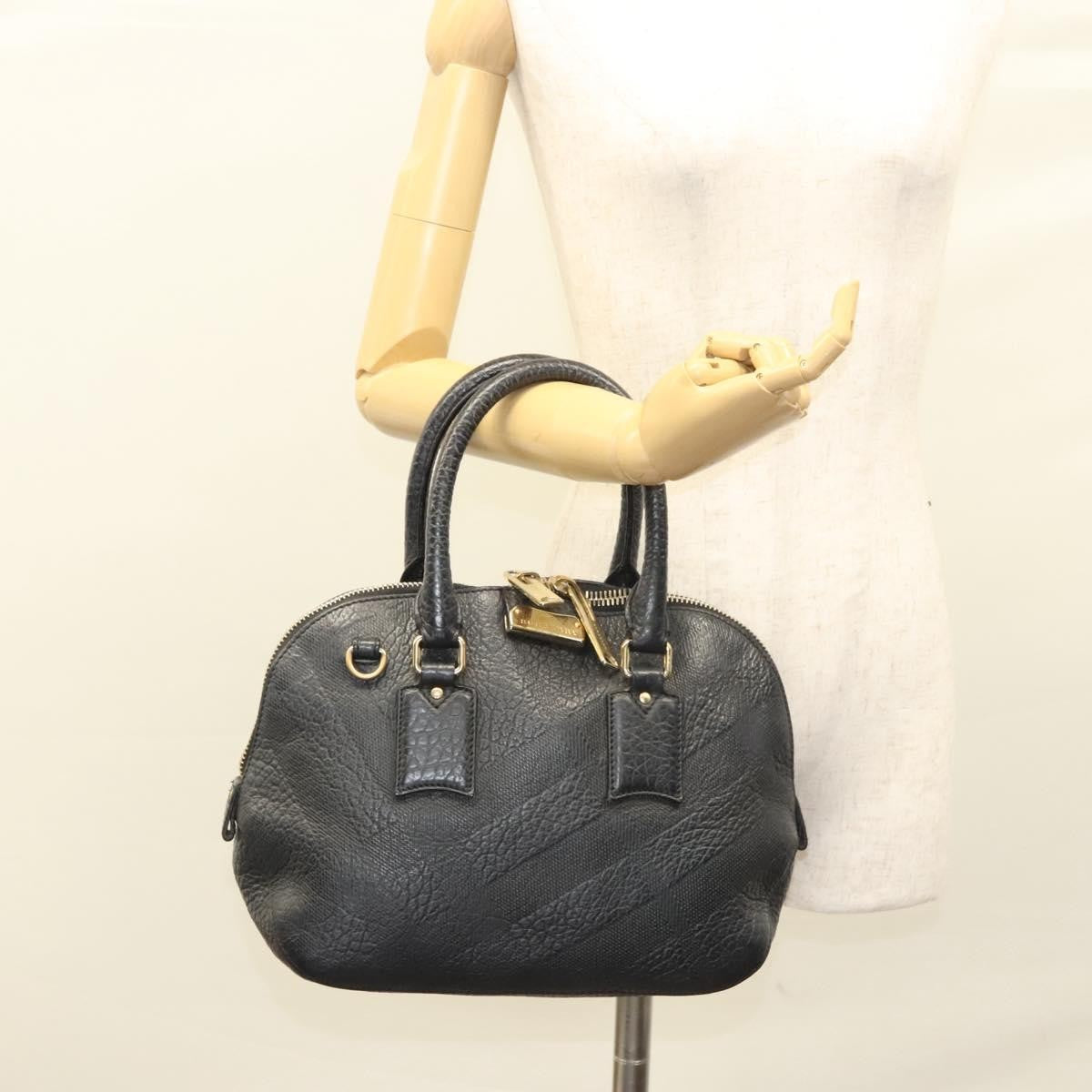 Burberry Orchard Bag Grained Leather, BLACK, LEATHER, Handbag