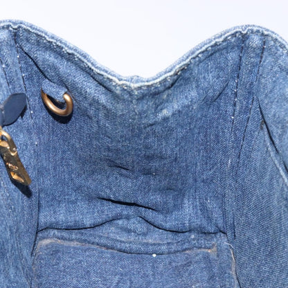 Prada Canapa Convertible Tote Denim, BLUE, DENIM_JEANS, Tote bag