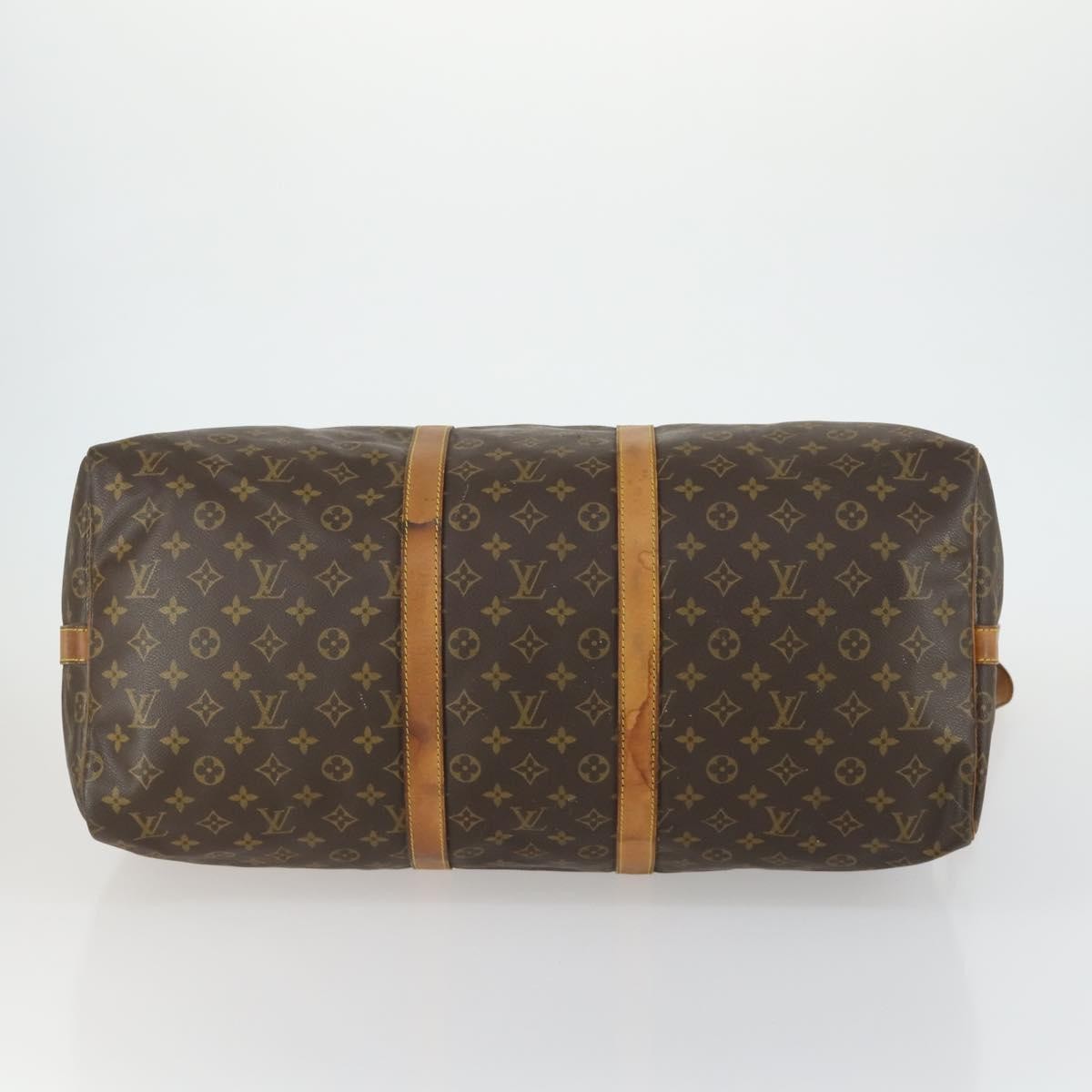 Louis Vuitton Keepall Bandouliere Bag Monogram Canvas, BROWN, CANVAS, Travel bag