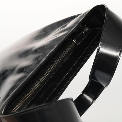 Celine Vintage Macadam Shopper Tote Venyl, BLACK, CANVAS, Tote bag