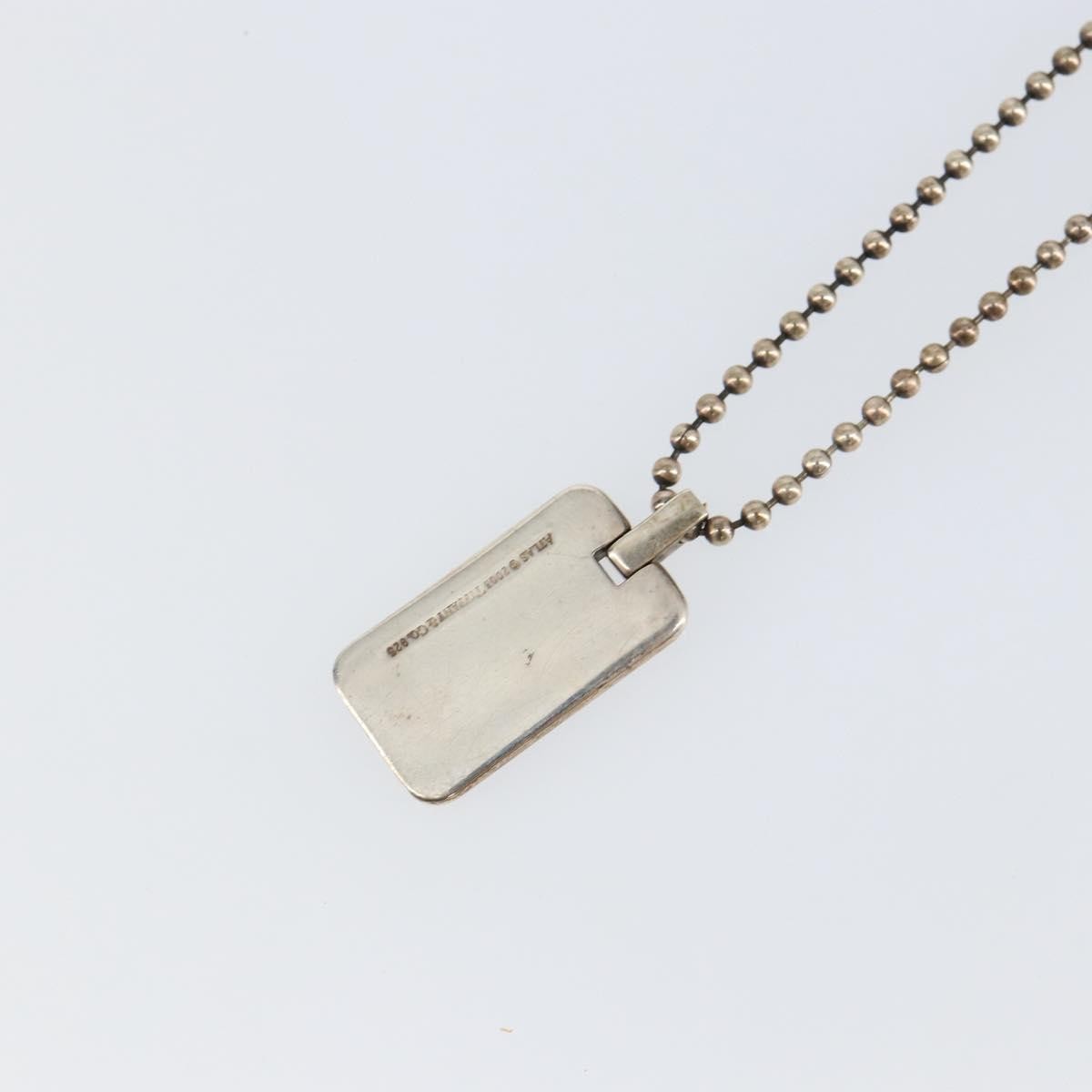 Tiffany & Co. Atlas Bar Pendant Necklace Silver 925, SILVER, SILVER, Necklace