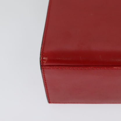 Celine Vintage Logo Top Handle Bag Leather, RED, LEATHER, Handbag