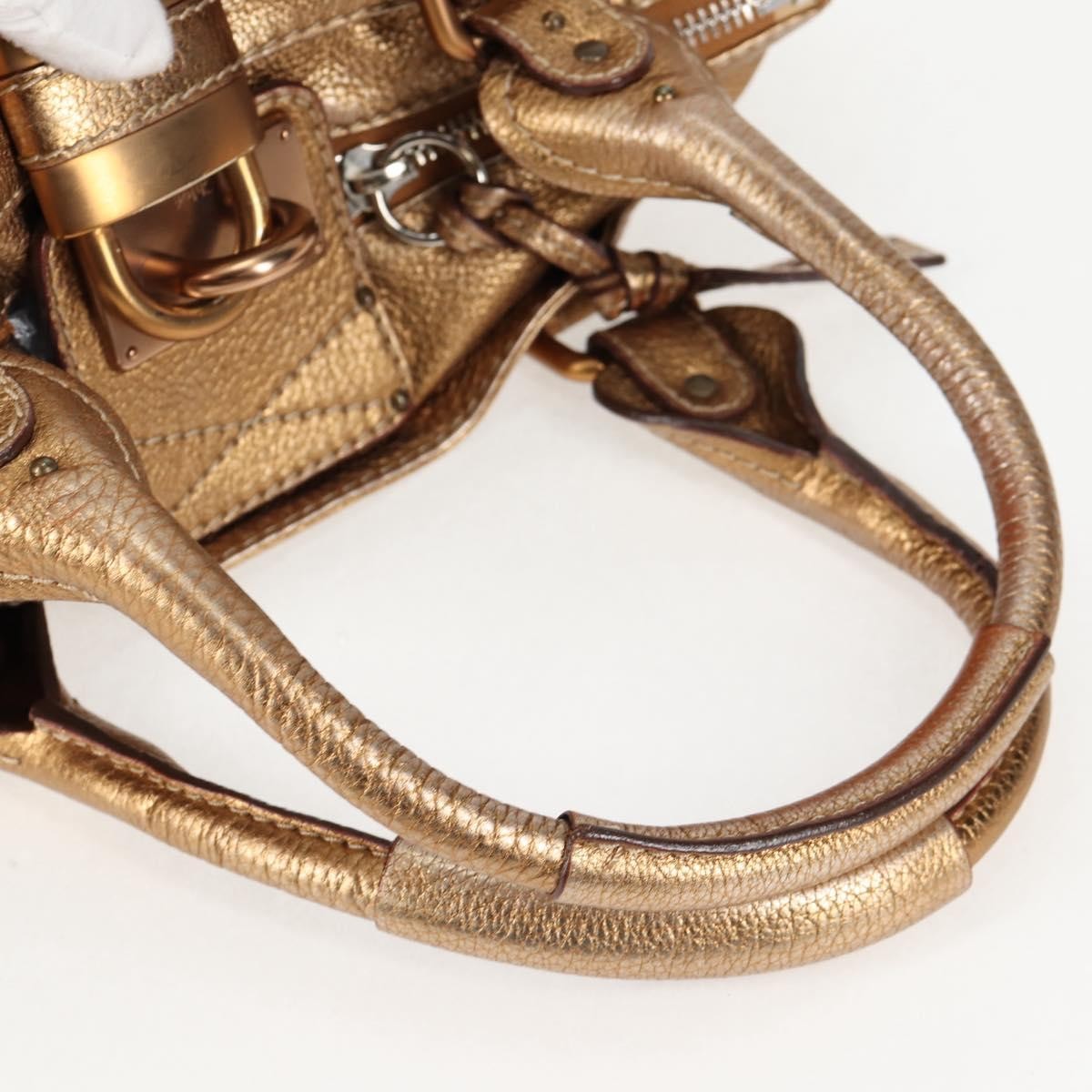 Chloe Paddington Lock Satchel Leather, SILVER, LEATHER, Handbag