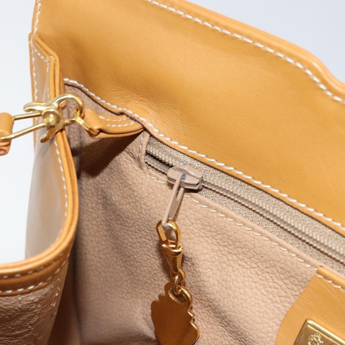 Gucci Vintage Shoulder Bag Canvas and Leather, BEIGE, CANVAS, Shoulder bag