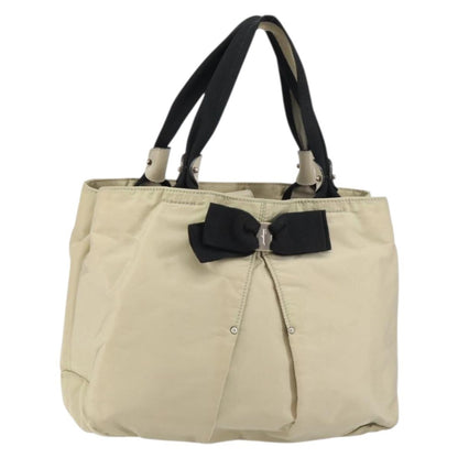 Salvatore Ferragamo Vala Handbag Nylon, BEIGE, NYLON, Handbag