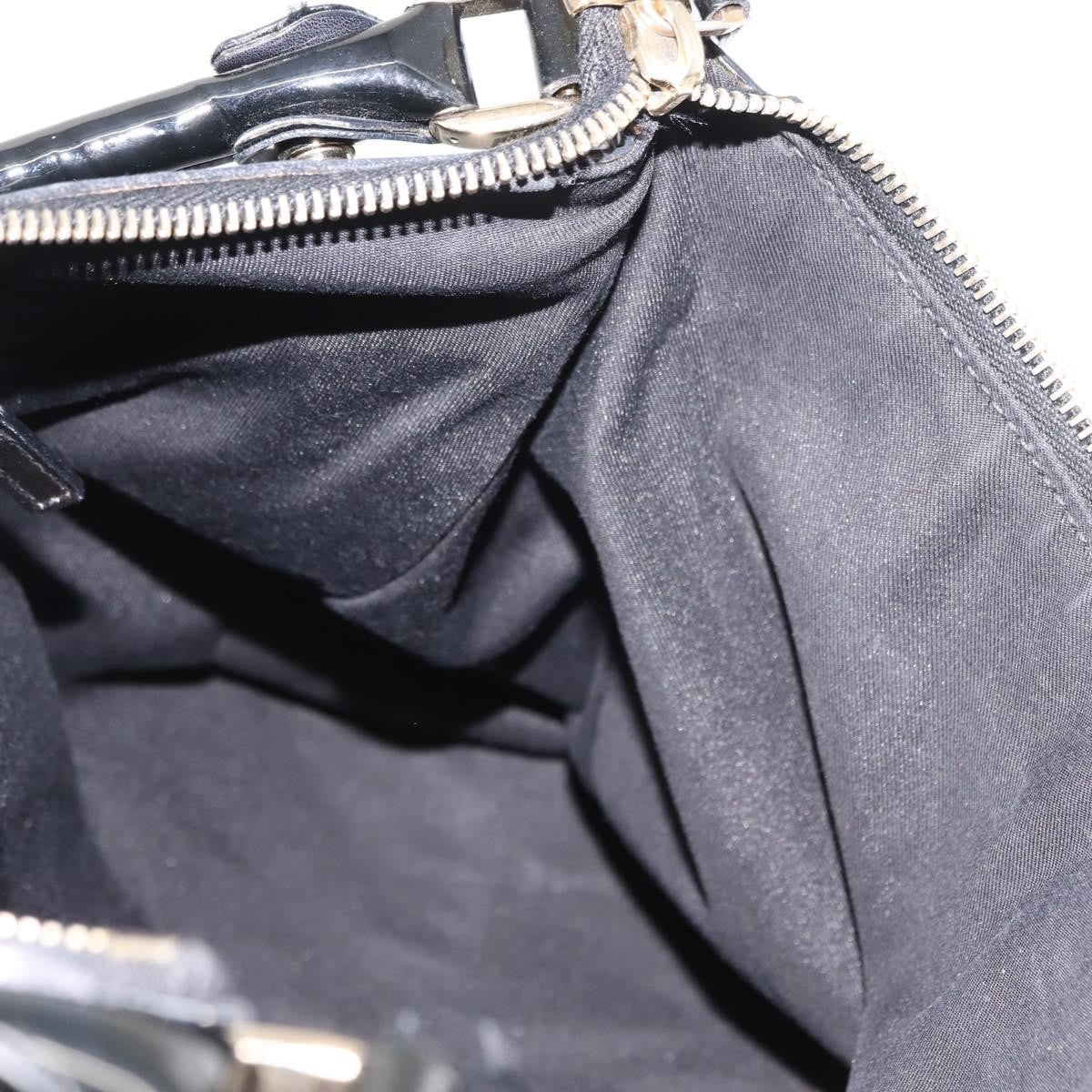 Gucci D Ring Hobo Patent, BLACK, PATENT_LEATHER, Shoulder bag