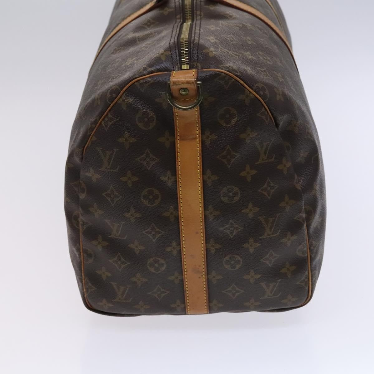 Louis Vuitton Keepall Bag Monogram Canvas, BROWN, CANVAS, Travel bag