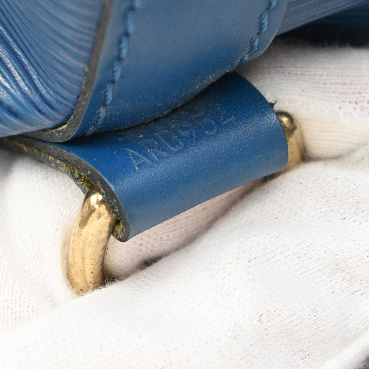 Louis Vuitton Petit Noe Handbag Epi Leather, BLUE, LEATHER, Handbag