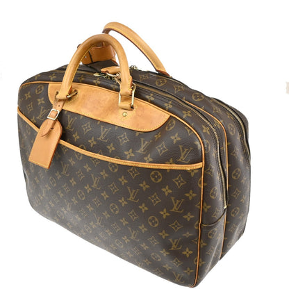 Louis Vuitton Alize Bag Monogram Canvas, BROWN, CANVAS, Travel bag