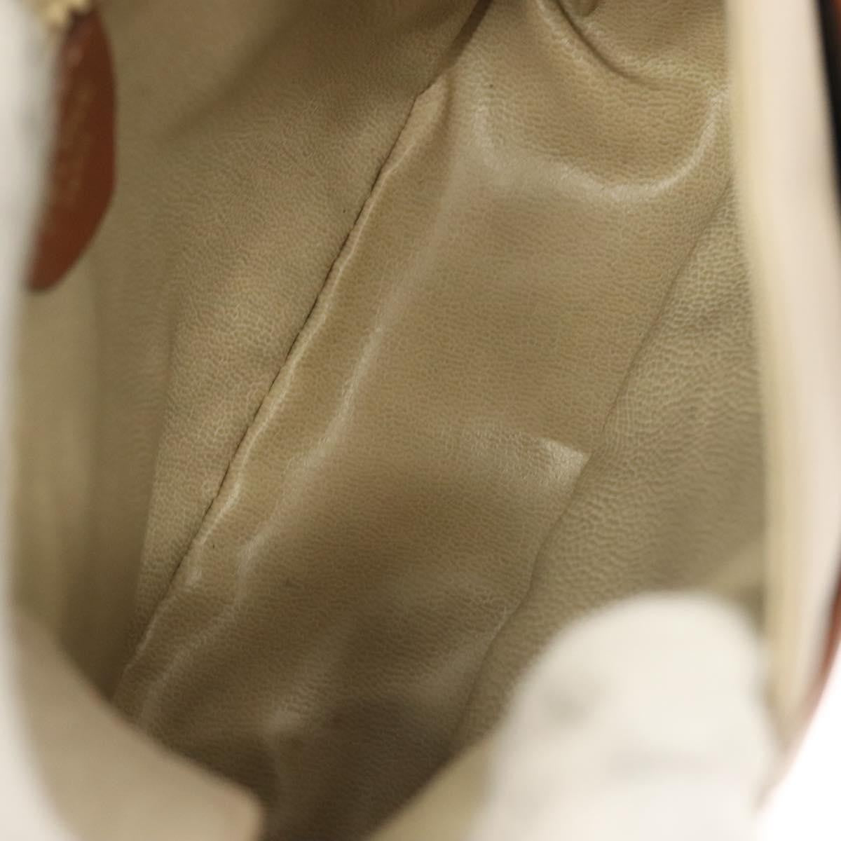 Celine Flap Shoulder Bag Leather, BEIGE, LEATHER, Shoulder bag