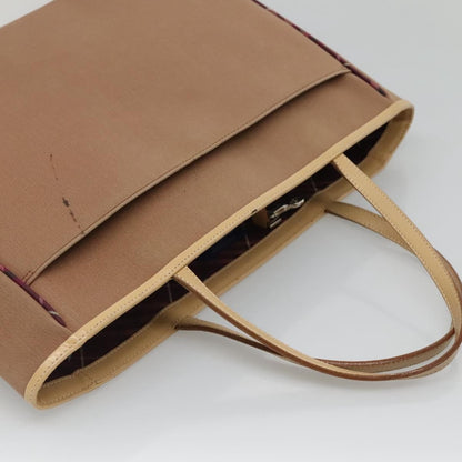 Burberry Nova Check Tote Leather, BEIGE, CANVAS, Tote bag