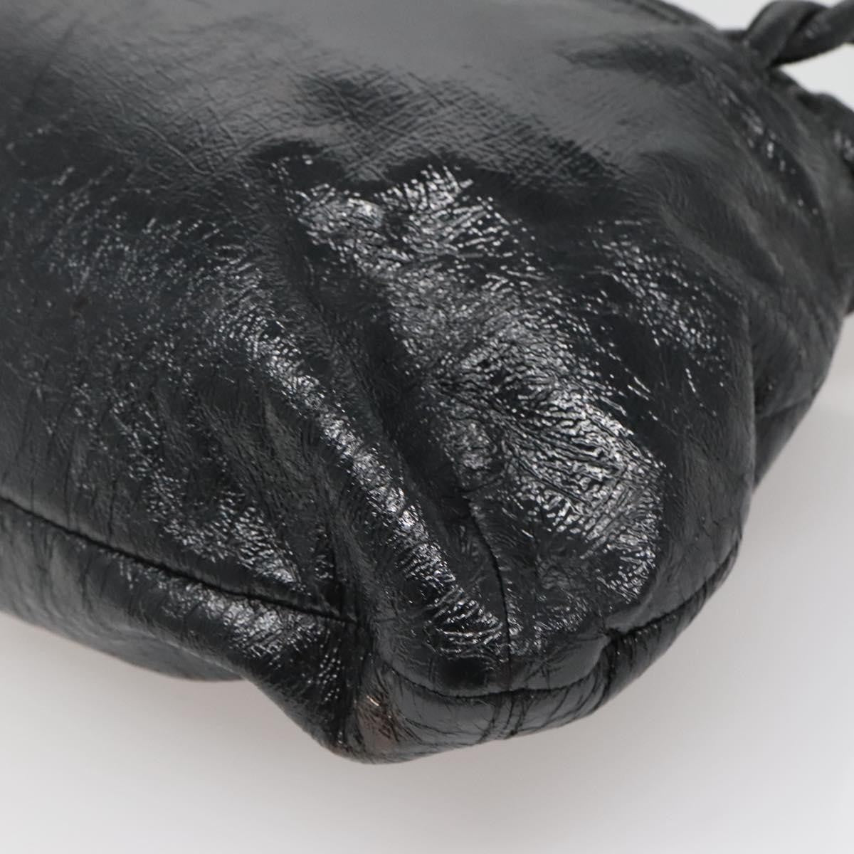 Salvatore Ferragamo Gancini Shoulder Bag Leather, BLACK, LEATHER, Shoulder bag