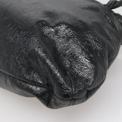 Salvatore Ferragamo Gancini Shoulder Bag Leather, BLACK, LEATHER, Shoulder bag