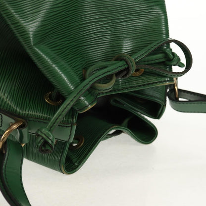 Louis Vuitton Petit Noe Handbag Epi Leather, GREEN, LEATHER, Shoulder bag