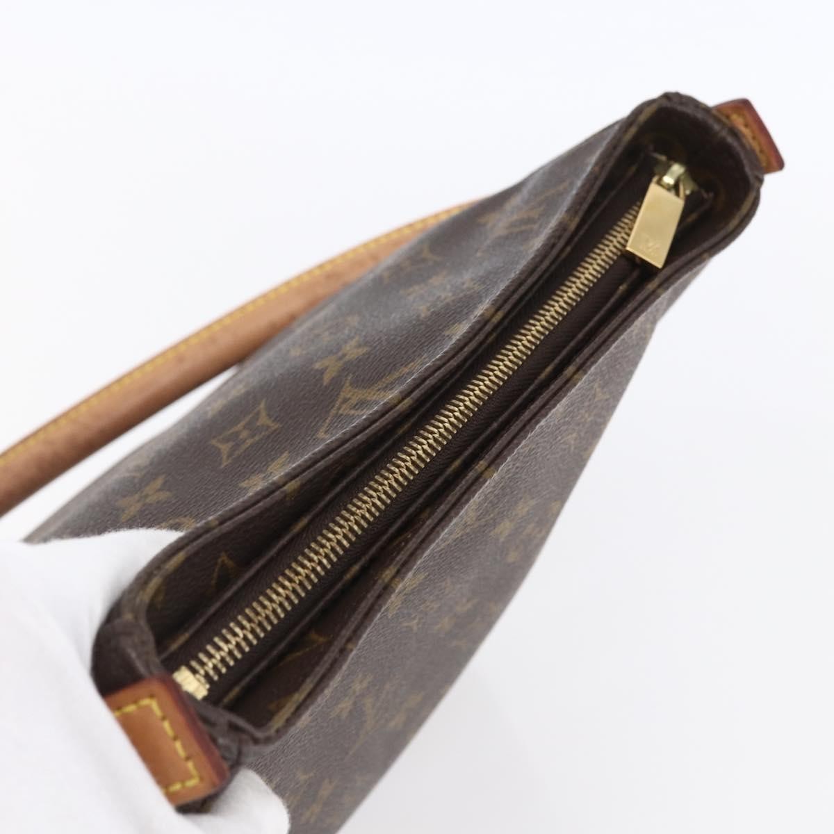 Louis Vuitton Looping Handbag Monogram Canvas, BROWN, CANVAS, Shoulder bag