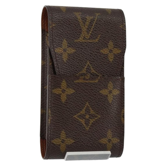 Louis Vuitton Etui Cigarette Case Monogram canvas, BROWN, CANVAS, Toiletry Case