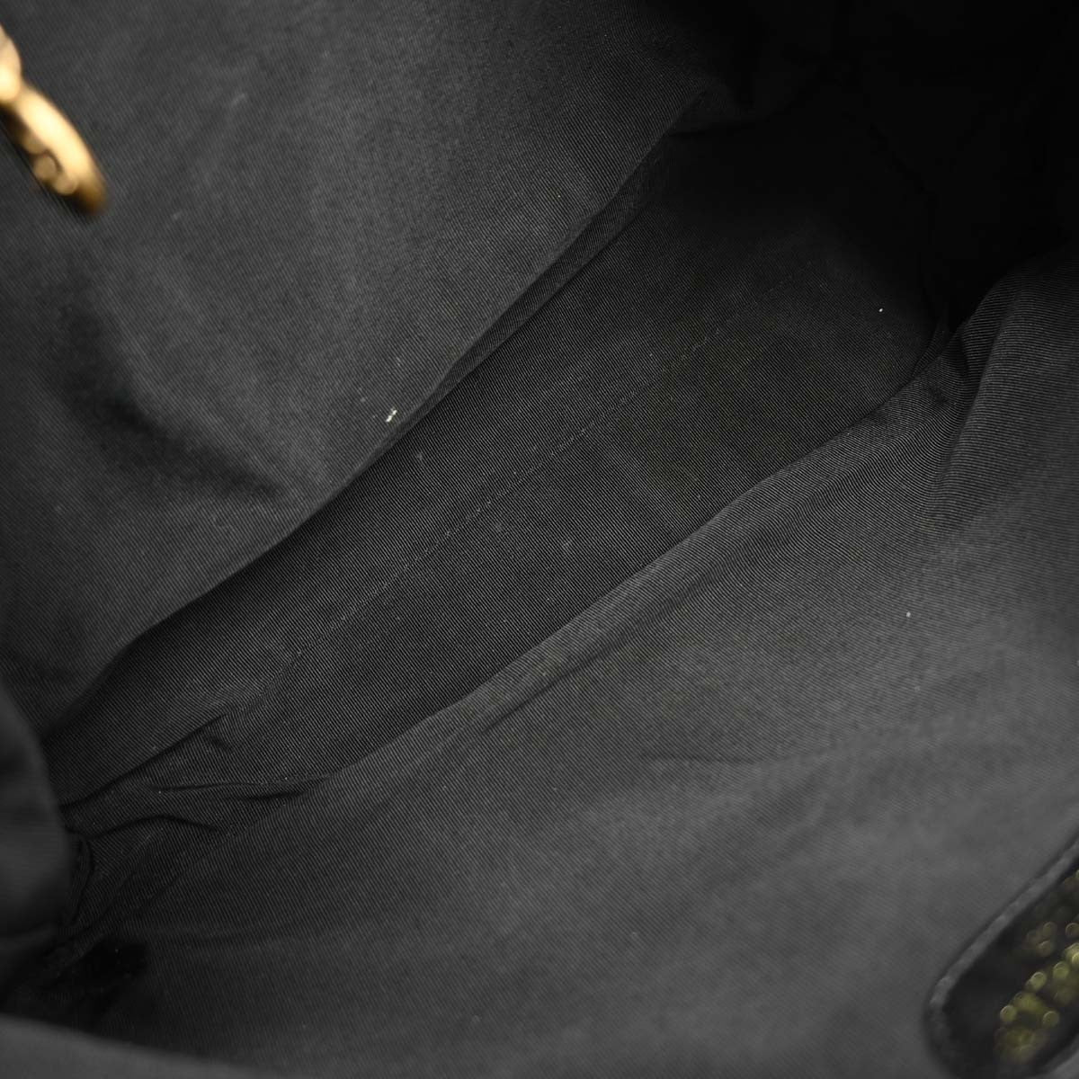 Chanel Vintage CC Resin Chain Tote Leather, BLACK, LEATHER, Tote bag