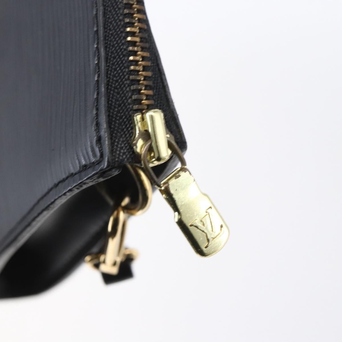 Louis Vuitton Pochette Accessoires Epi Leather, BLACK, LEATHER, Clutche & pouche