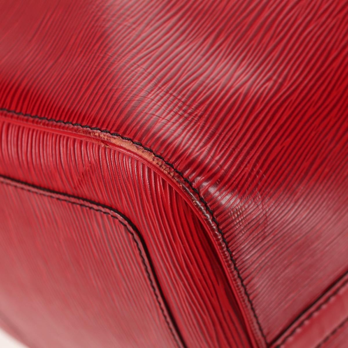 Louis Vuitton Keepall Bag Epi Leather, RED, LEATHER, Travel bag