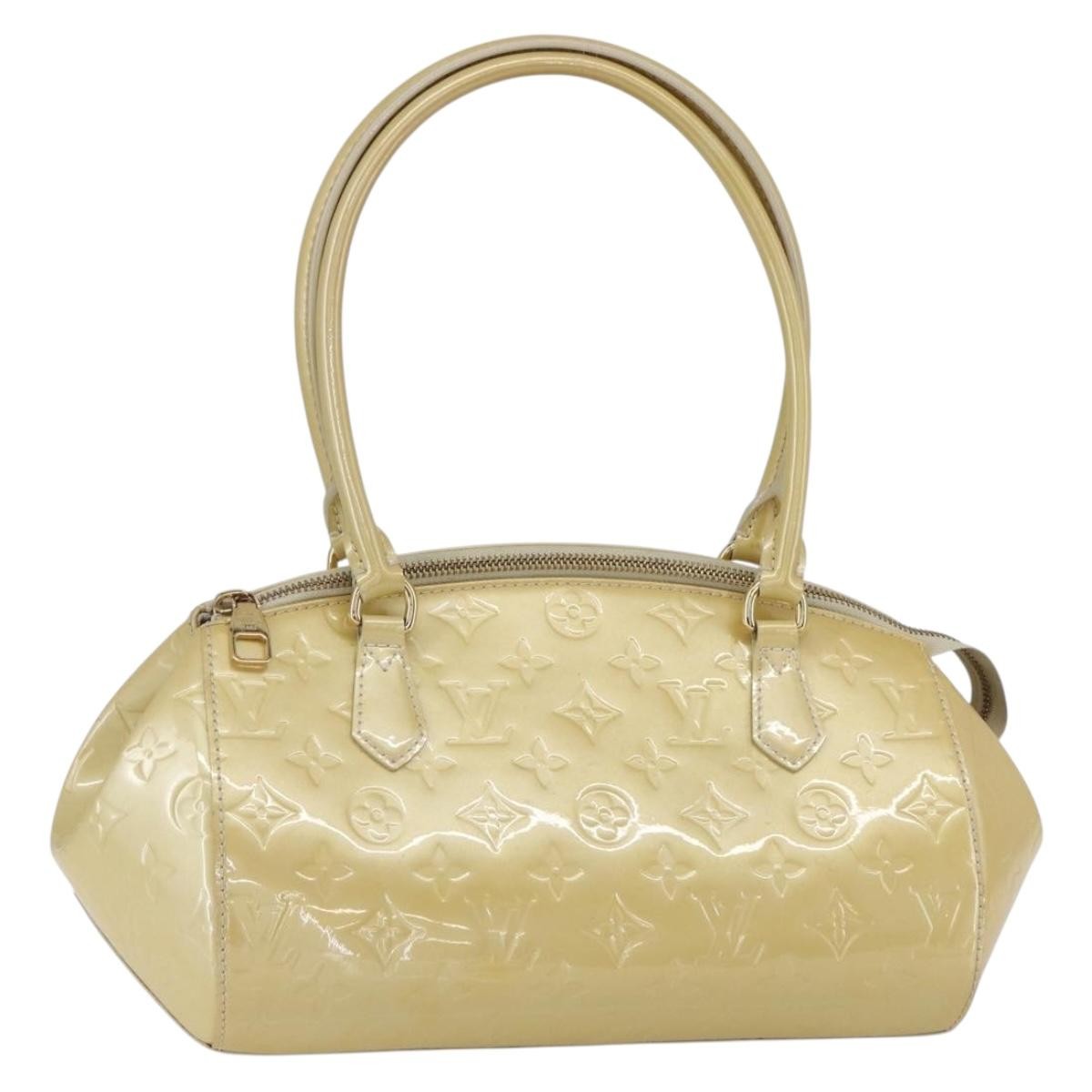 Louis Vuitton Sherwood Handbag Monogram Vernis, BEIGE, PATENT_LEATHER, Handbag