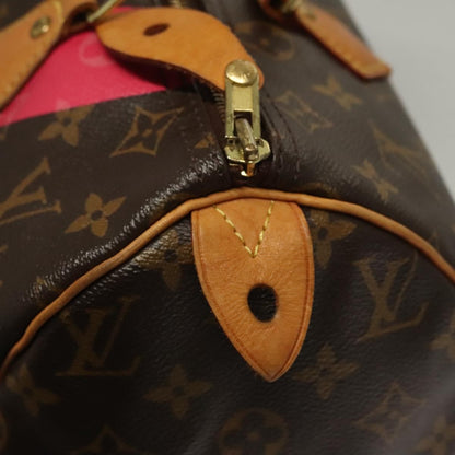 Louis Vuitton Speedy Handbag Limited Edition V Monogram Canvas, BROWN, CANVAS, Handbag
