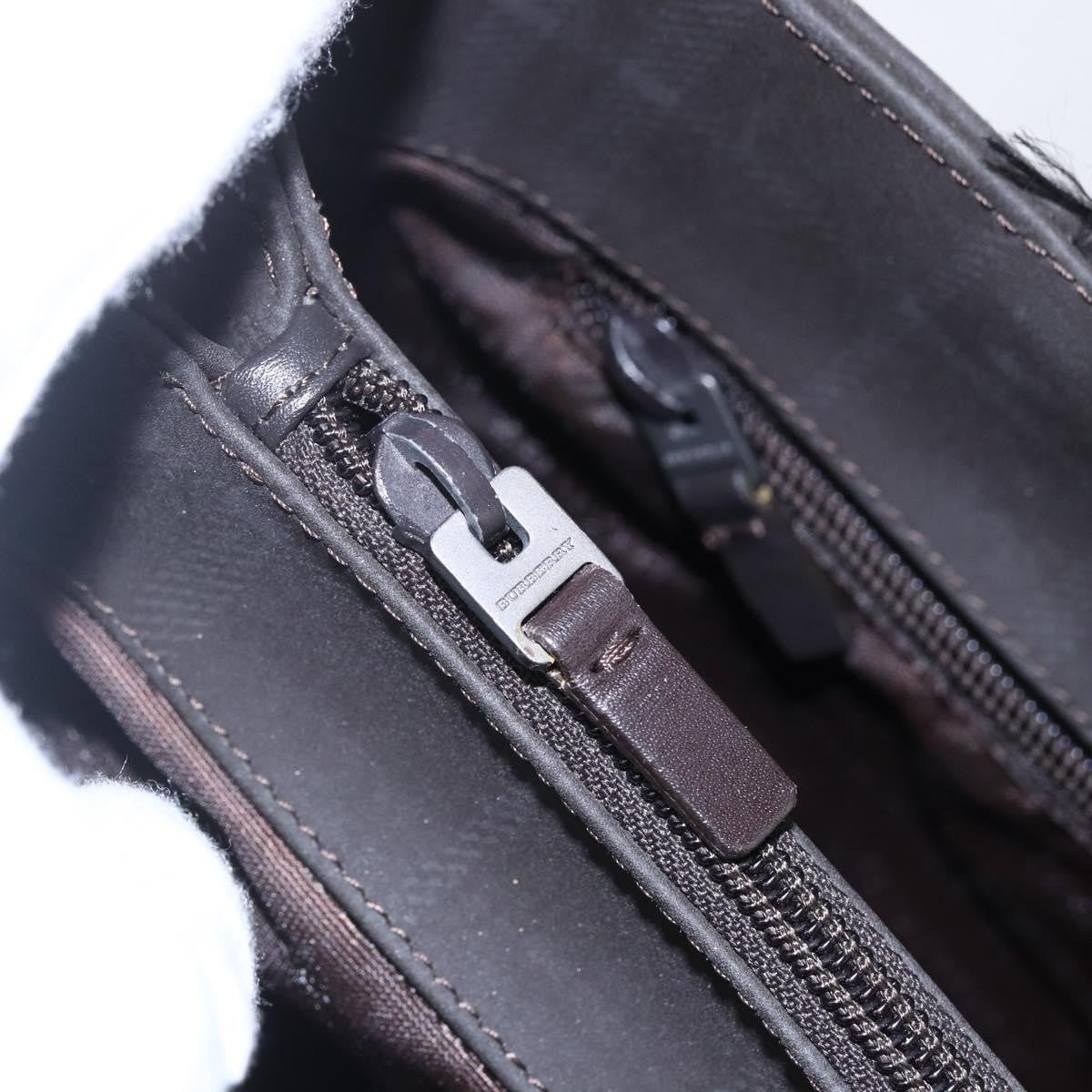 Burberry Nova Handbag Canvas, BROWN, PVC, Handbag