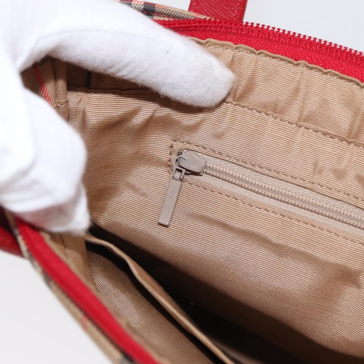 Burberry Nova Check Handbag Nova Check Canvas and leather, BEIGE, CANVAS, Handbag