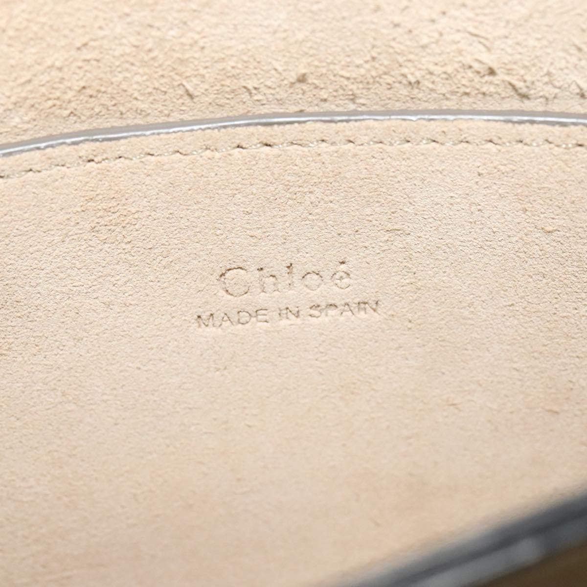 Chloe Faye Shoulder Bag Leather and Suede, Beige, Leather, Shoulder Bag