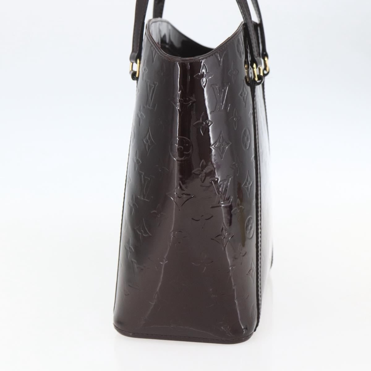 Louis Vuitton Avalon Handbag Monogram Vernis, PURPLE, PATENT_LEATHER, Handbag