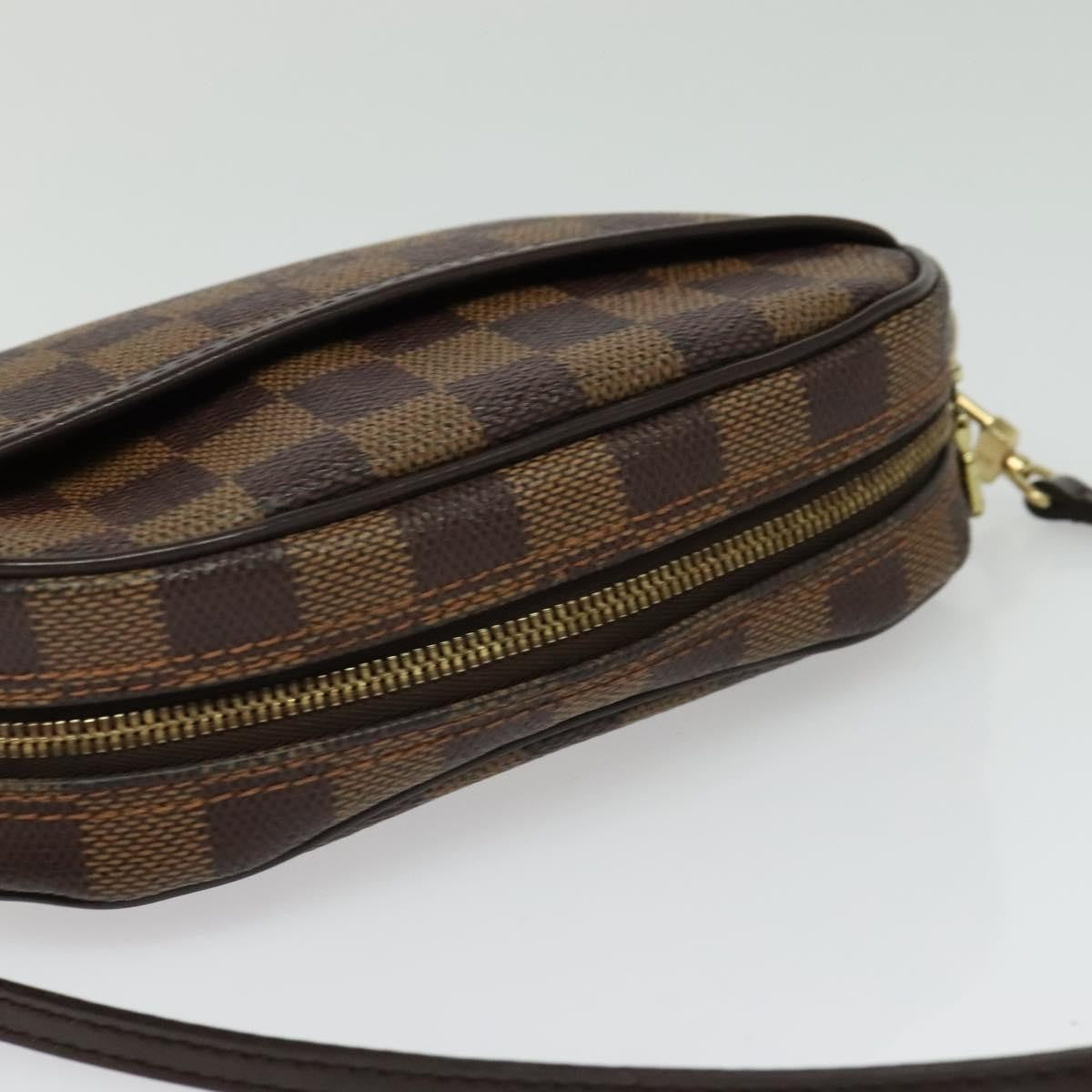 Louis Vuitton Ipanema Pochette Damier, BROWN, CANVAS, Shoulder bag