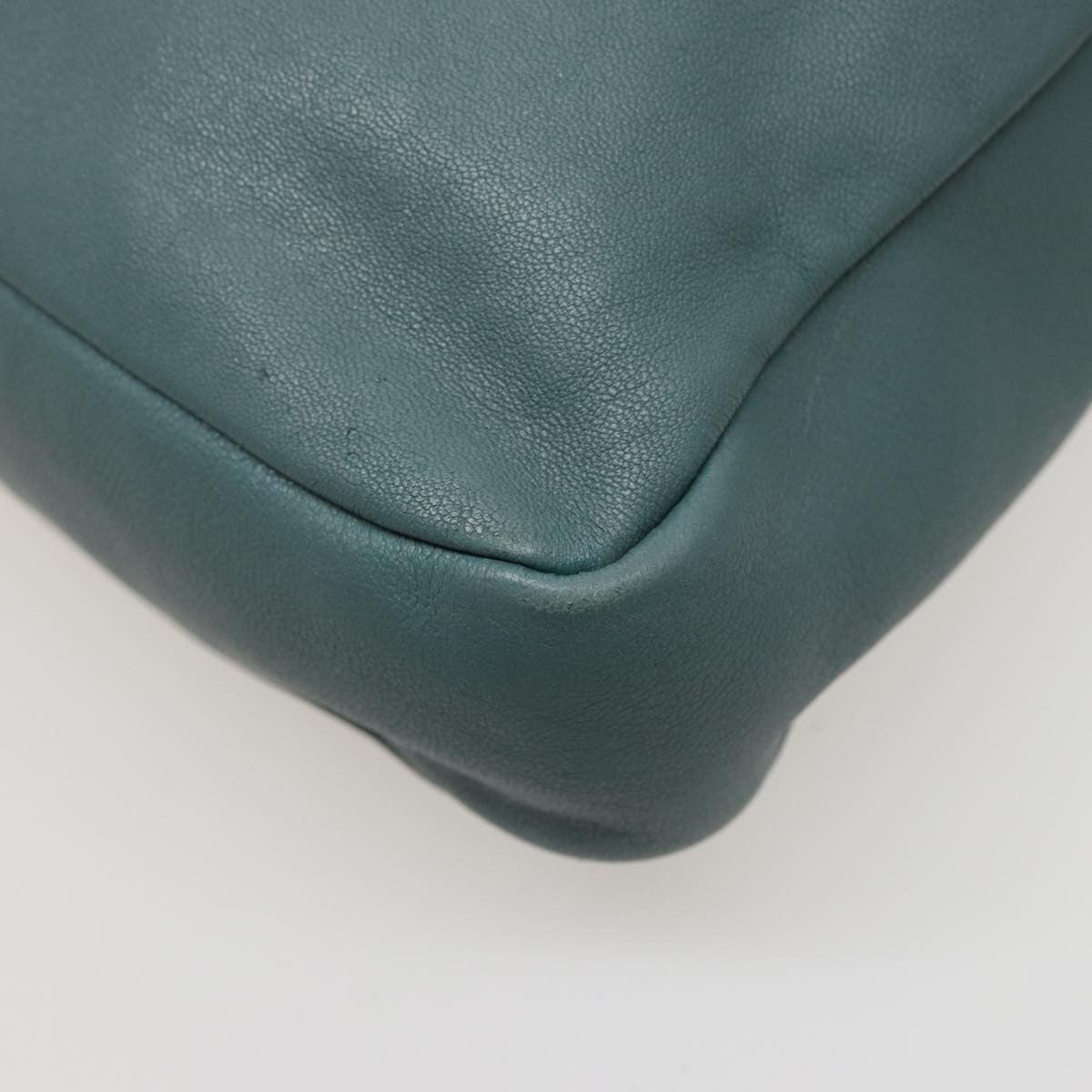 Chloe Vintage Shoulder Bag Leather, TURQUOISE, LEATHER, Shoulder bag