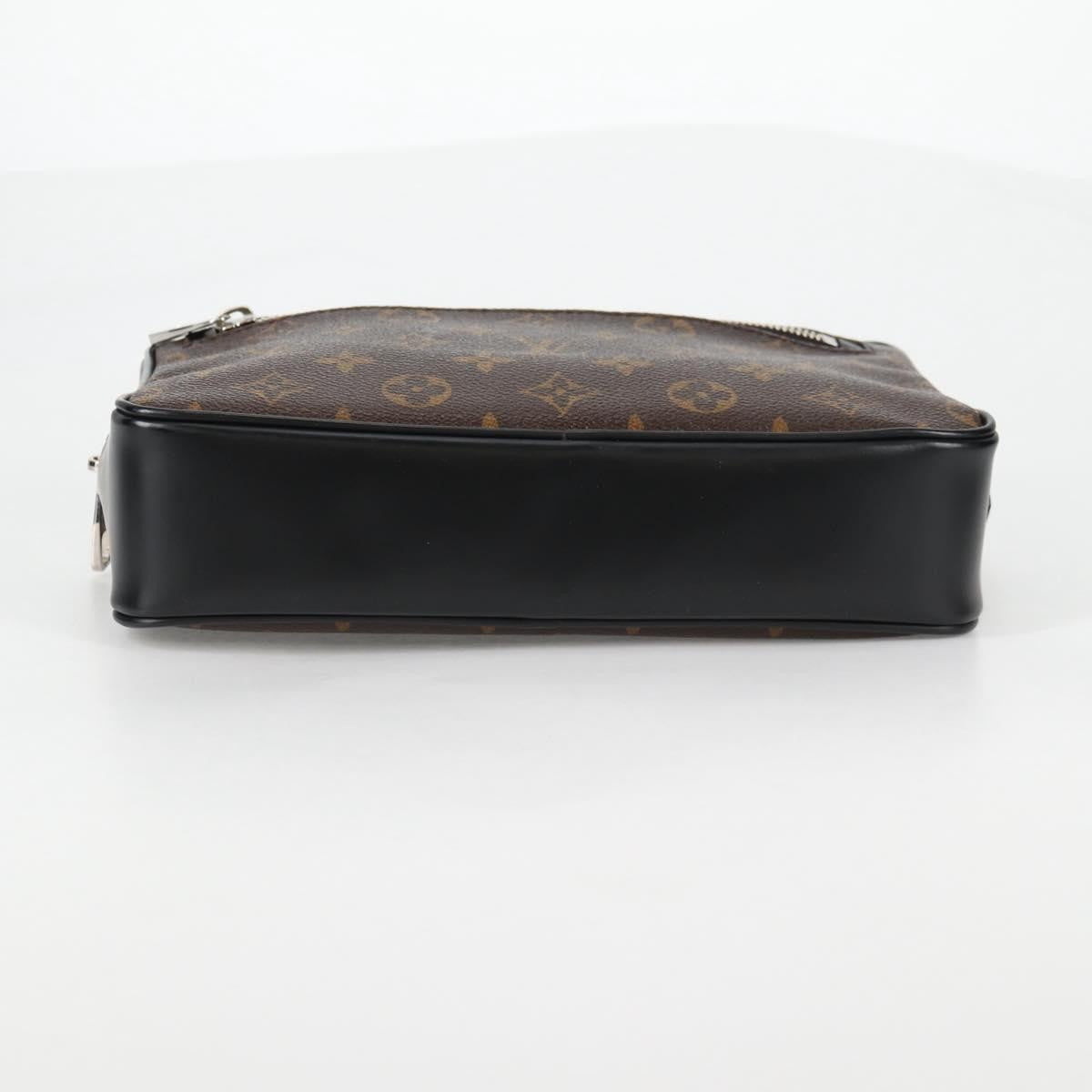 Louis Vuitton Kasai Clutch Macassar Monogram Canvas, BROWN, CANVAS, Clutche & pouche