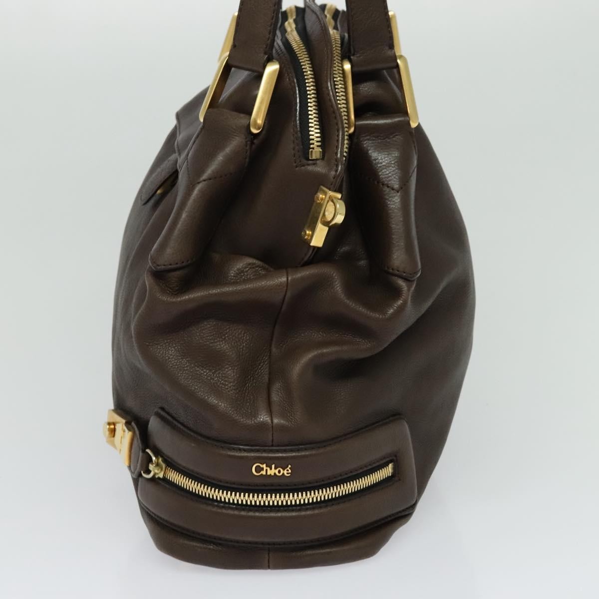 Chloe Vintage Tote bag Leather, BROWN, LEATHER, Tote bag