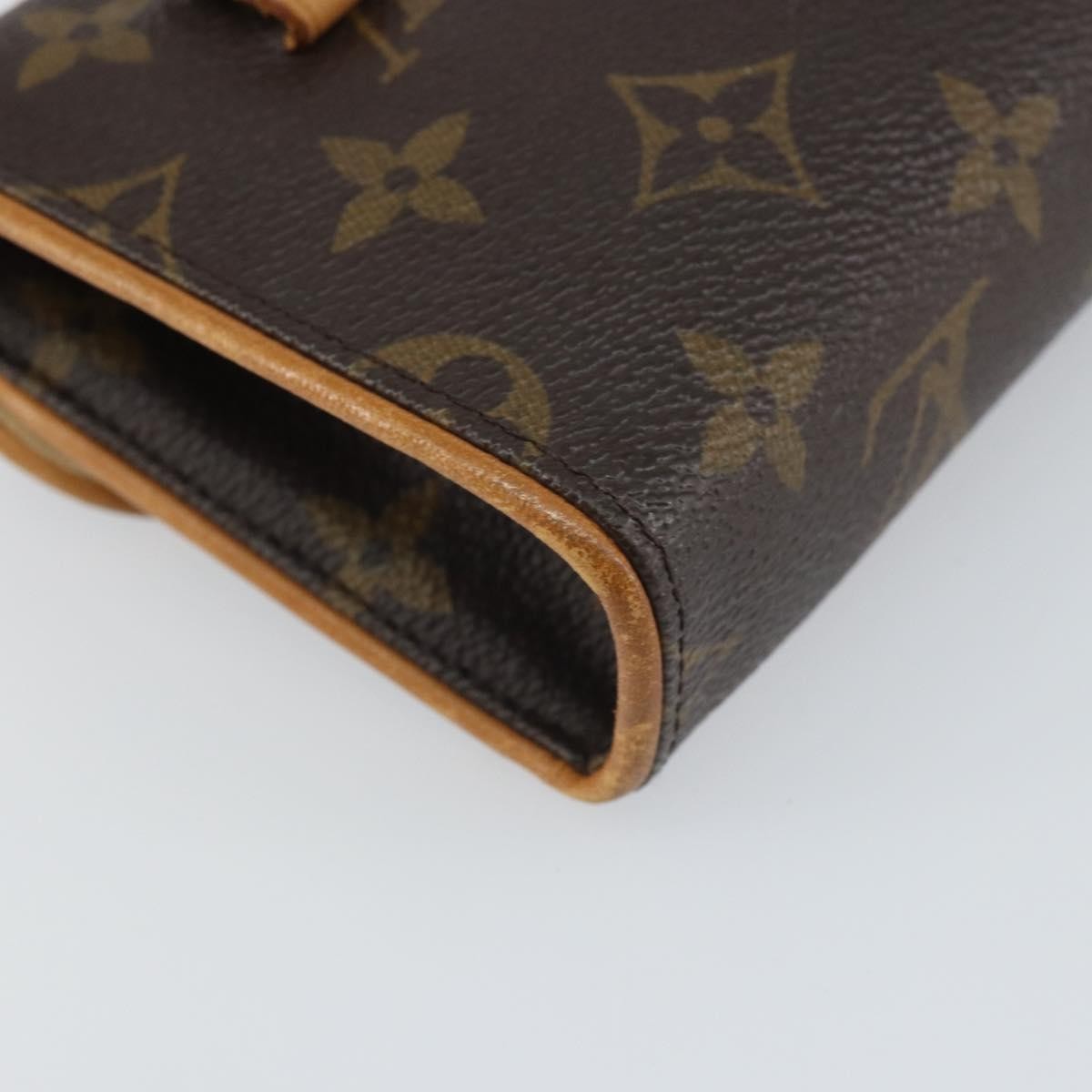 Louis Vuitton Florentine Waist Bag Monogram Canvas, BROWN, CANVAS, Clutche & pouche
