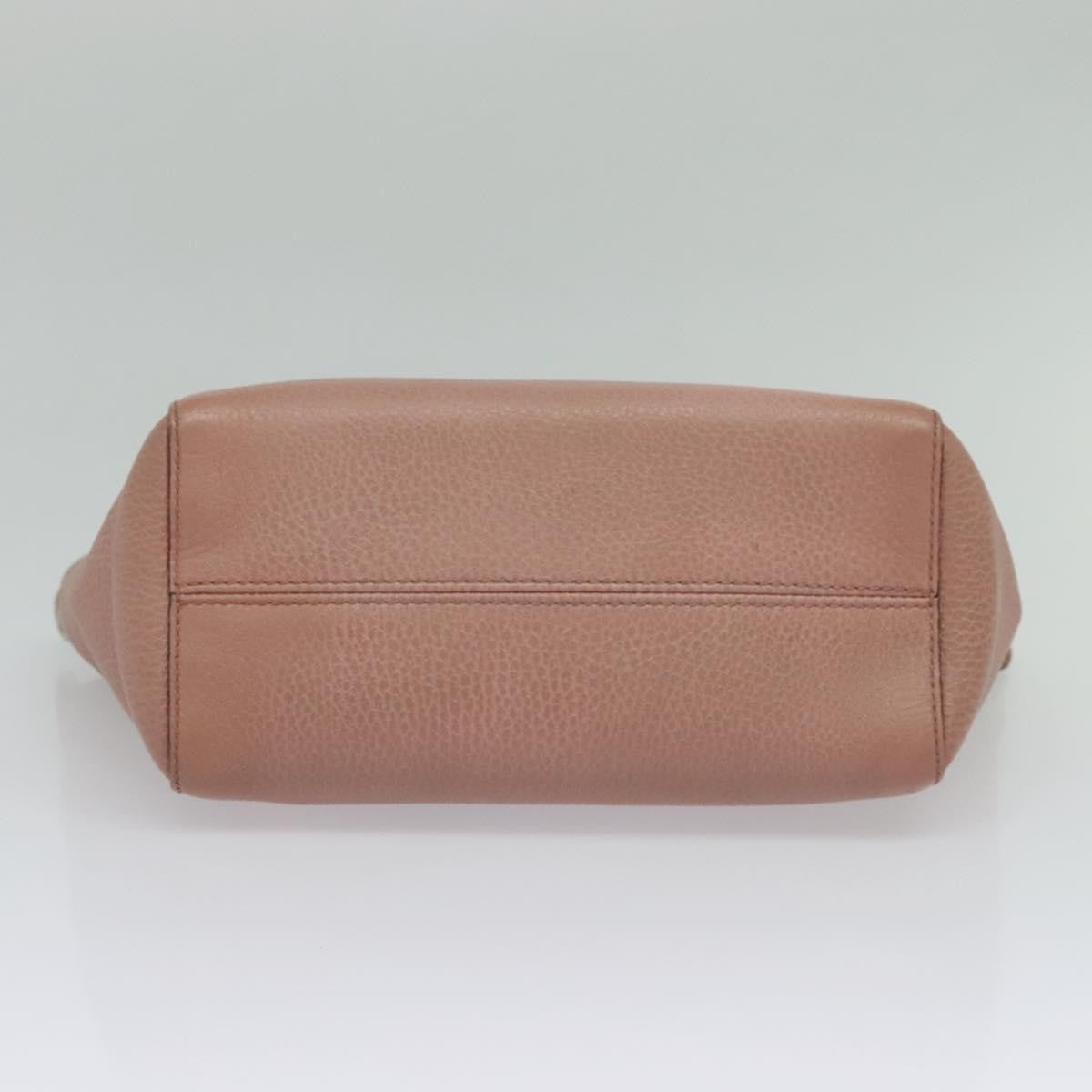 Gucci Swing Crossbody Bag Pebbled Leather, PINK, LEATHER, Crossbody bag