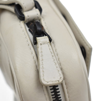 Bottega Veneta Leggero Waist Bag Perforated Leather, WHITE, LEATHER, Travel bag