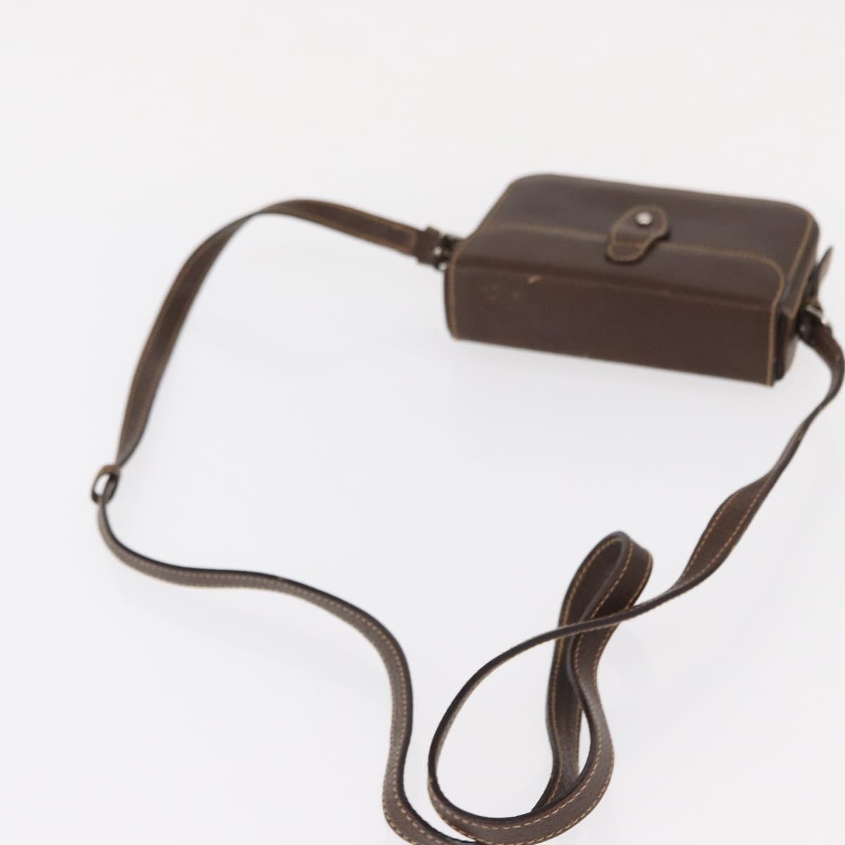 Gucci Cigarette case Shoulder bag Leather, BROWN, LEATHER, Clutche & pouche