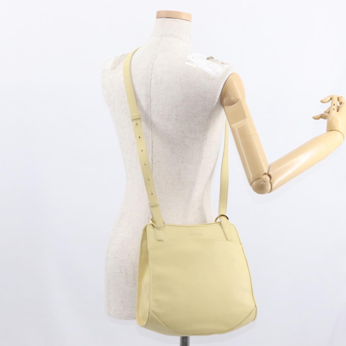 Loewe Vintage Shoulder Bag Leather, YELLOW, LEATHER, Shoulder bag