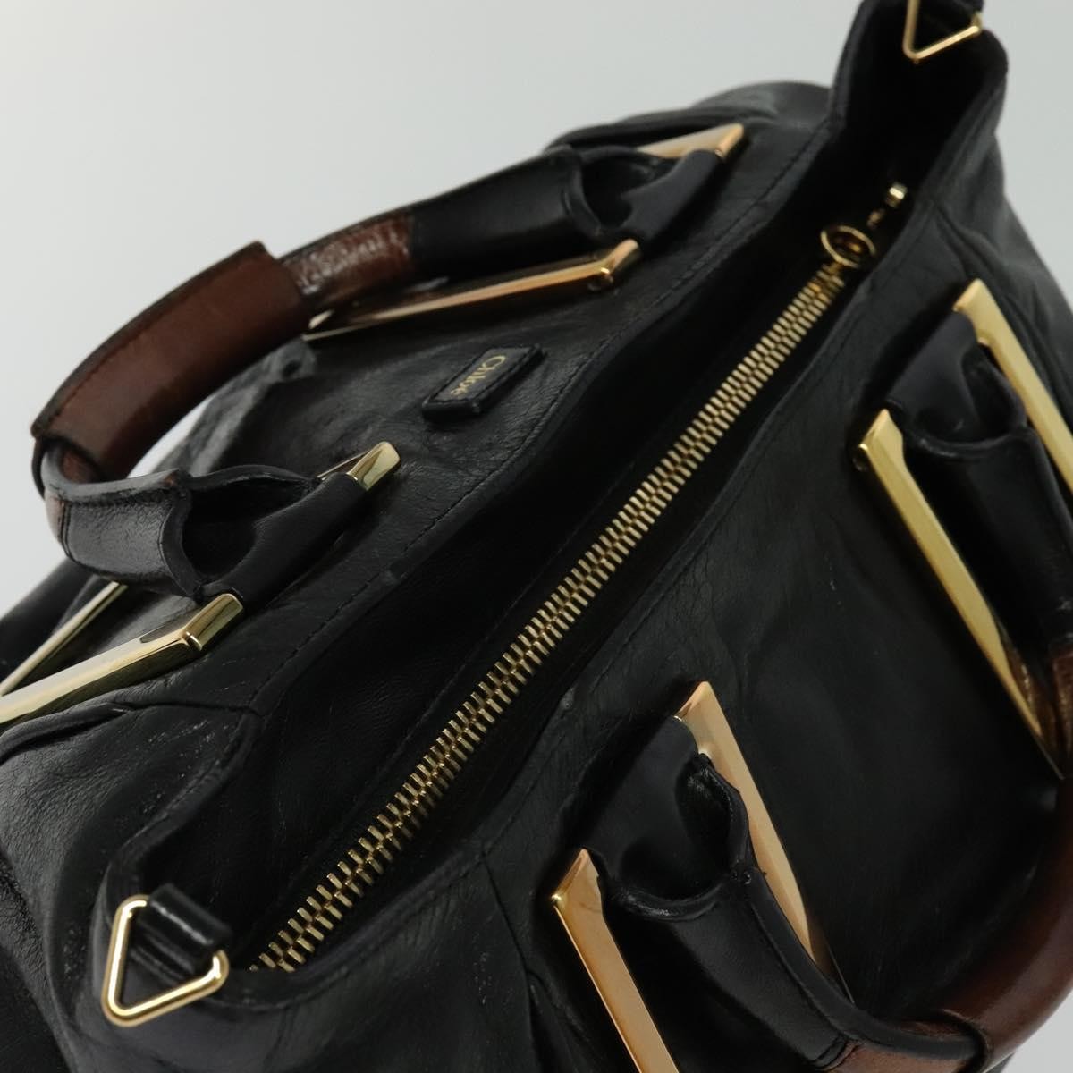 Chloe Ethel Tote Leather, BLACK, LEATHER, Tote bag