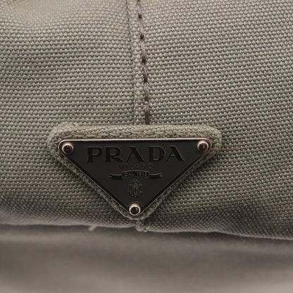 Prada Canapa Tote Canvas, GRAY, CANVAS, Tote bag