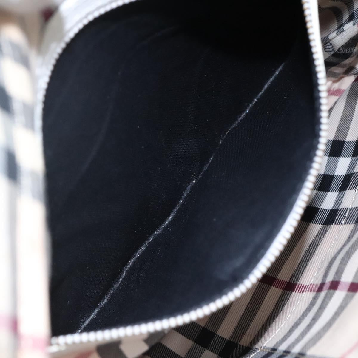 Burberry Vintage Shoulder Bag Leather, WHITE, LEATHER, Shoulder bag