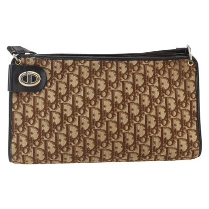 Christian Dior Vintage CD trotter Shoulder bag Canvas, BEIGE, CANVAS, Shoulder bag