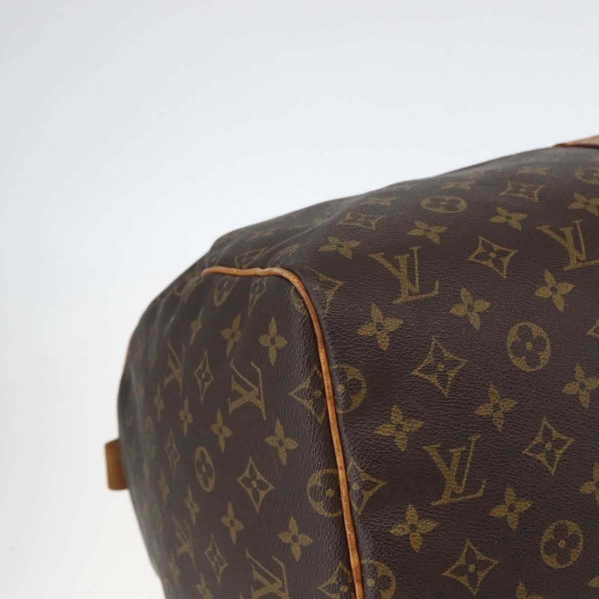 Louis Vuitton Keepall Bag Monogram Canvas, BROWN, CANVAS, Travel bag