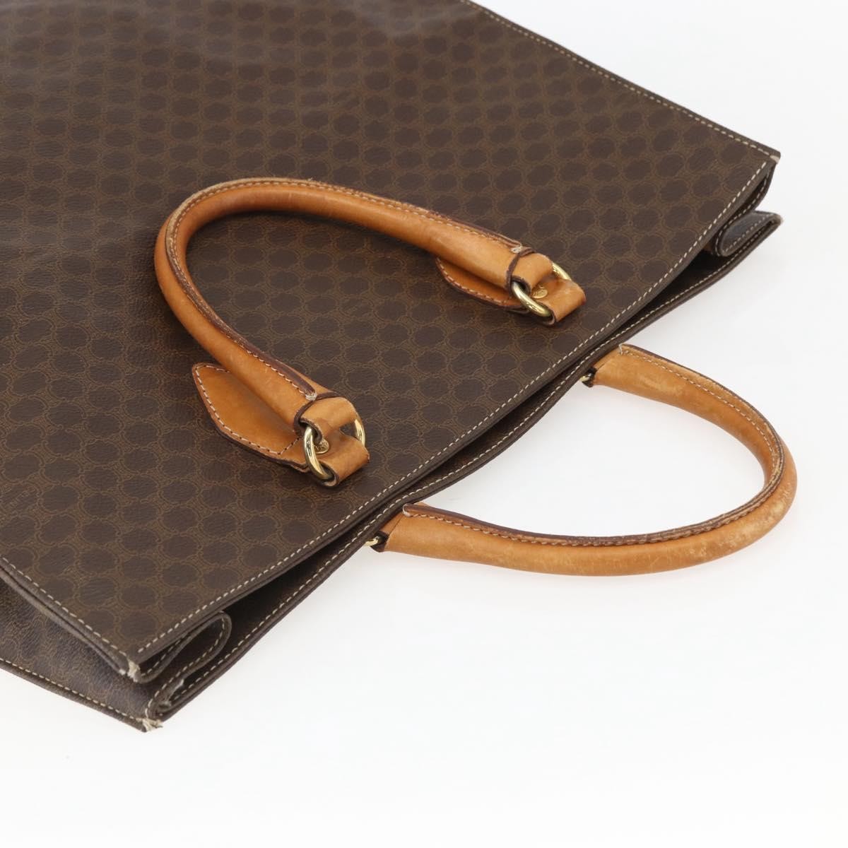 Celine Vintage Macadam Tote bag Canvas, BROWN, CANVAS, Tote bag