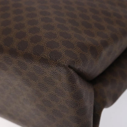 Celine Vintage Macadam Handbag Leather, BROWN, PVC,Leather,Canvas, Handbag