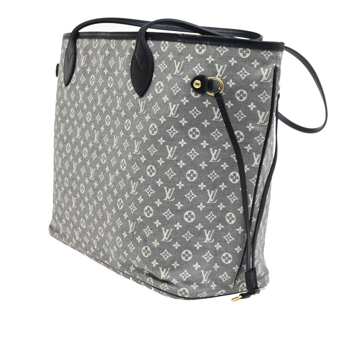 Louis Vuitton Neverfull Tote Monogram Idylle, GRAY, CANVAS, Tote bag