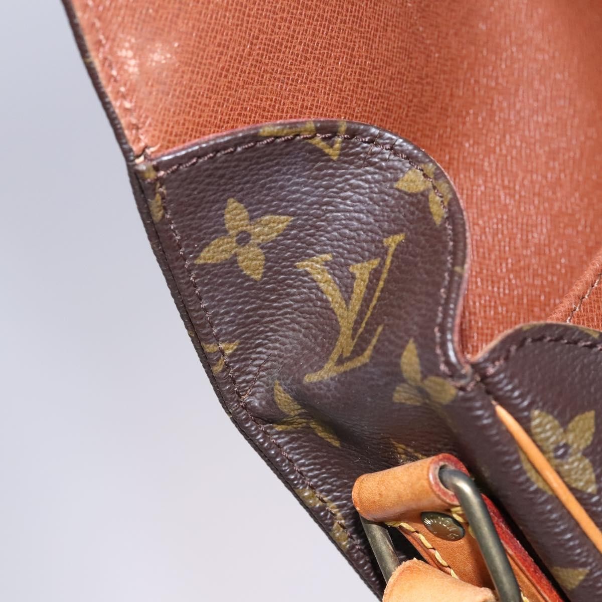 Louis Vuitton Cartouchiere Handbag Monogram Canvas, BROWN, CANVAS, Shoulder bag