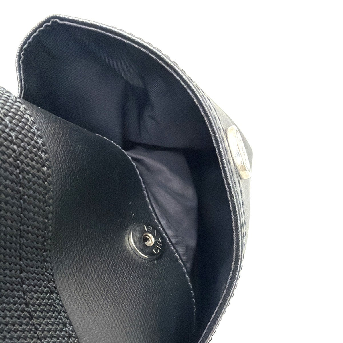 Chanel Biarritz Pocket Tote Quilted Coated Canvas, BLACK, CANVAS, Tote bag